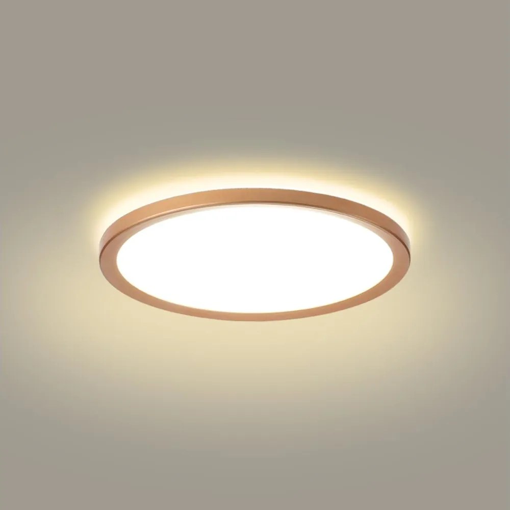 Brilagi - Plafoniera LED da bagno Ultra Slim 18W/230V Ø 30 cm oro rosa IP54