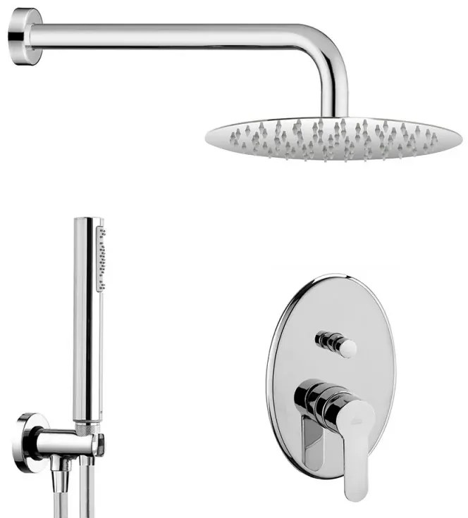 Set doccia con miscelatore Paffoni Blu Soffione 25 e kit doccetta