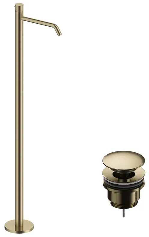 Rubinetto per lavabo Loop K oro rosa spazzolato lucido SANYCCES