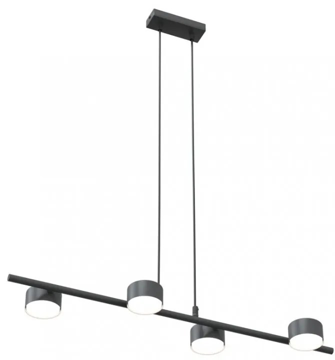 Lampadario a sospensione SORA 4 Nero 4xGX53 da interno Colore del corpo Nero