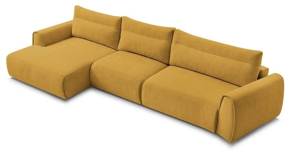 Divano angolare in giallo ocra Aden – Bobochic Paris