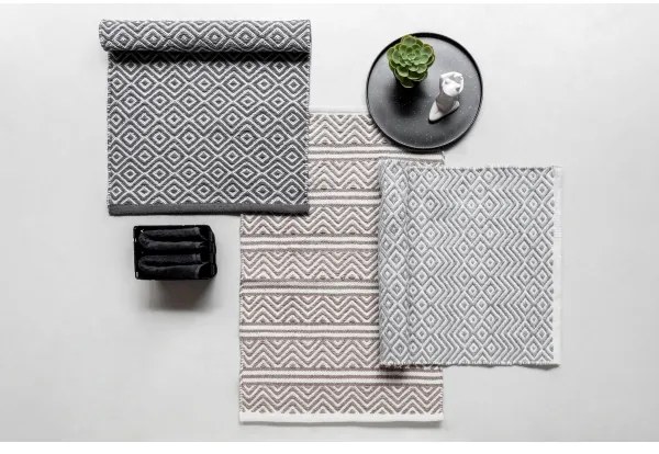 WENKO 24868100 - Tappetino da bagno SHAKI 50x80 cm beige/bianco