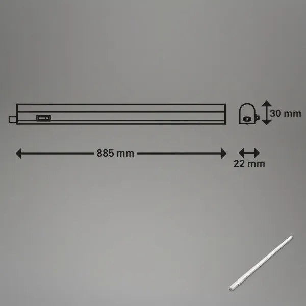 Brilo - Lampada sottopensile LED/10W/230V 4000K 87,3 cm