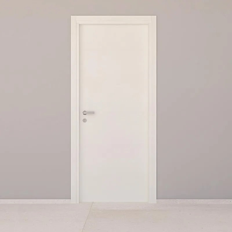 Porta battente Tracks bianco L 80 x H 210 cm reversibile