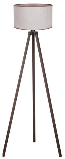 Duolla - Lampada con piedistallo 1xE27/60W/230V diametro 44 cm beige/marrone