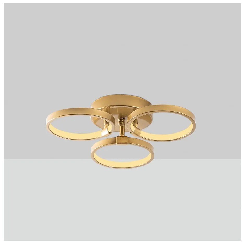 Plafoniera LED in oro ø 17 cm Halka - Opviq lights
