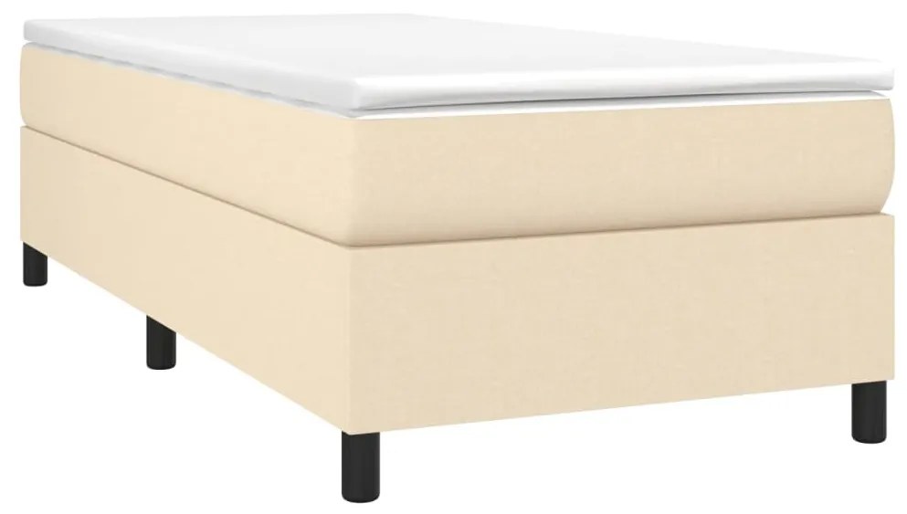 Giroletto a molle crema 90x200 cm in tessuto
