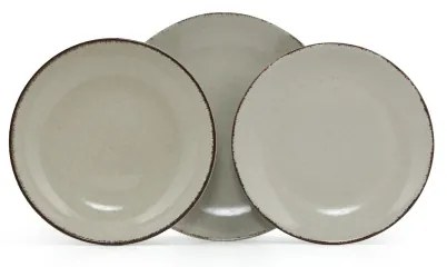 Set da tavola 18 pezzi, verde/porcellana