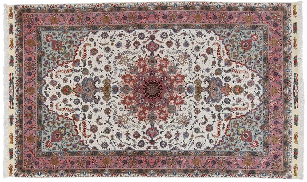 Tabriz Tappeto 180 x 280 Rosa (Iran) Annodato A Mano