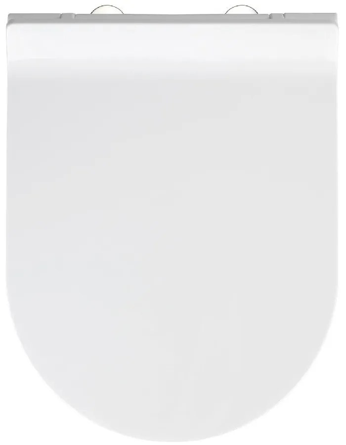 Sedile per wc bianco con chiusura facilitata , 46 x 36 cm Habos - Wenko
