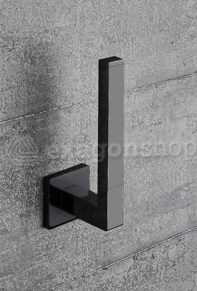 Colombo Design Basiq B37900nm Porta Rotolo Verticale Nero Opaco