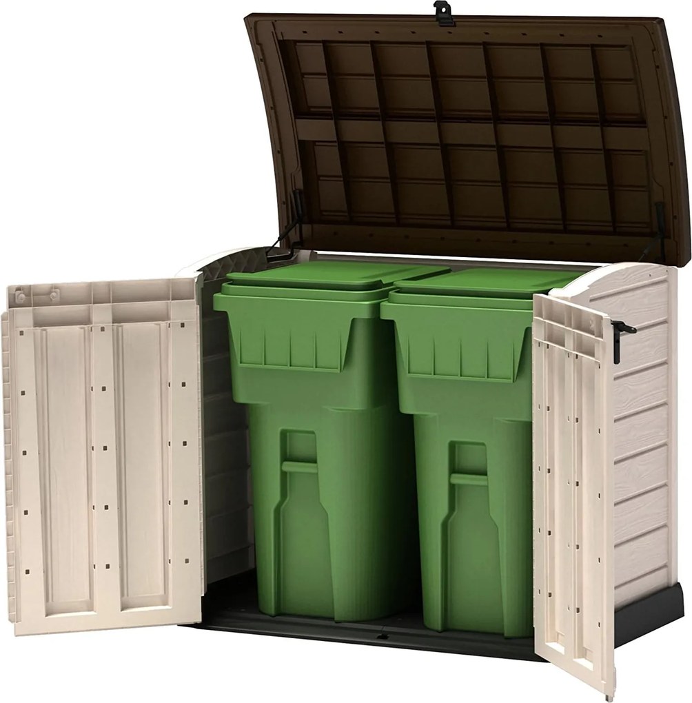 Armadio Porta Attrezzi da Giardino 146x120x82 cm in Resina Keter Store It Out Arc Beige...
