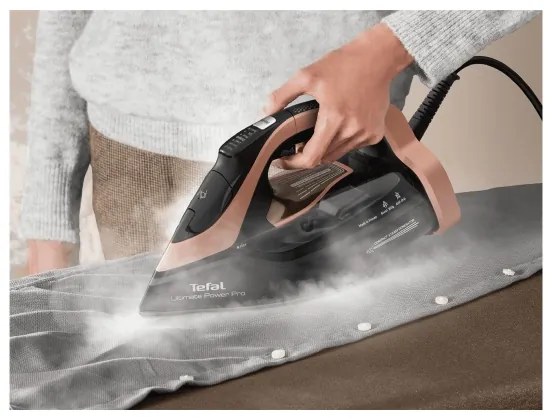 Tefal - Ferro da stiro a vapore ULTIMATE POWER 3200W/230V rame/nero