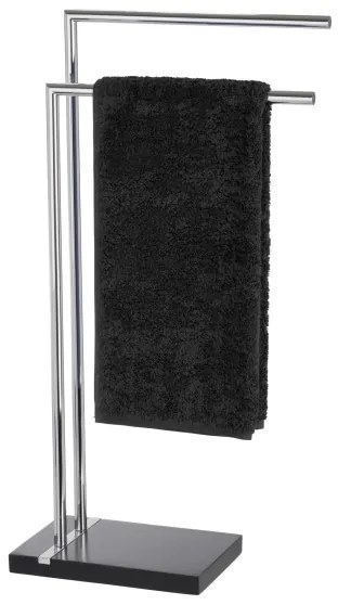 WENKO 20461100 - Porta asciugamani NOBLE 45,5x82 cm cromo/nero