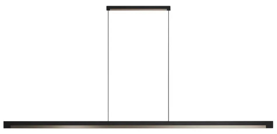 Light-Point - Inlay S1900 Linear Lampada a Sospensione Matt Black/Silver Gold