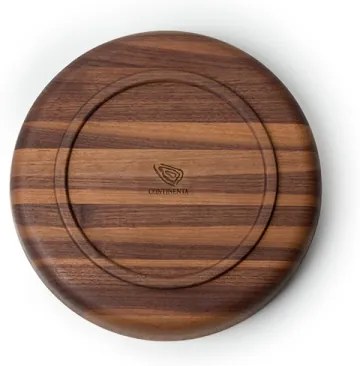 Continente C4234 - Ciotola in legno 25x4,8 cm in legno di noce