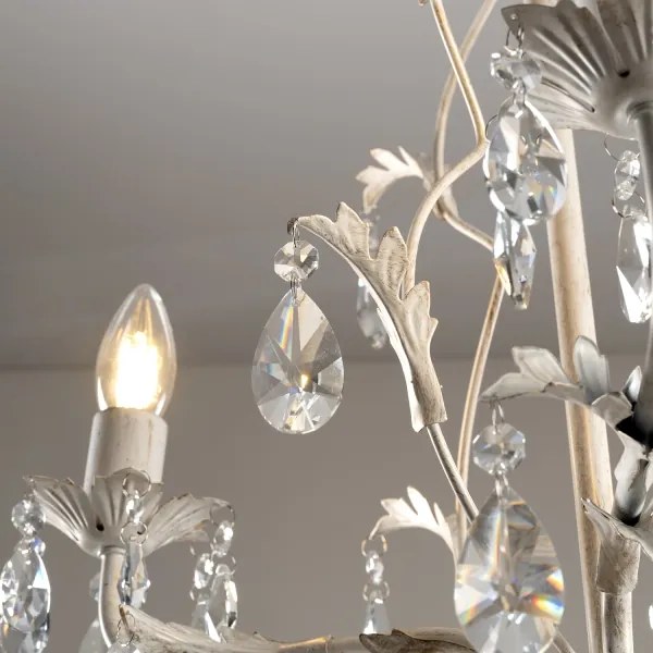 ONLI - Lampadario a catena TERESA 3xE14/6W/230V bianco