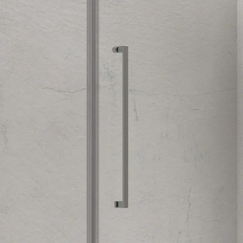 Porta doccia battente 150 cm con 2 laterali fissi | KT6000 - KAMALU