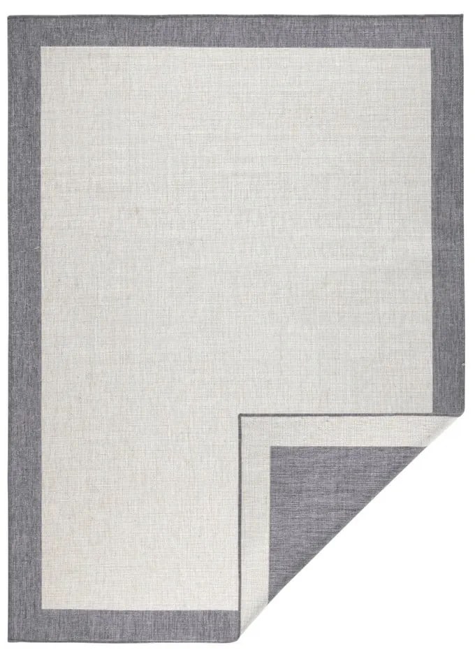 Tappeto da esterno grigio e crema , 80 x 250 cm Panama - NORTHRUGS