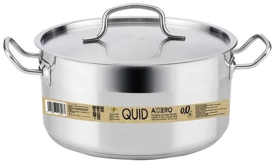 Casseruola con coperchio Quid Azzero Acciaio inossidabile - 26 cm