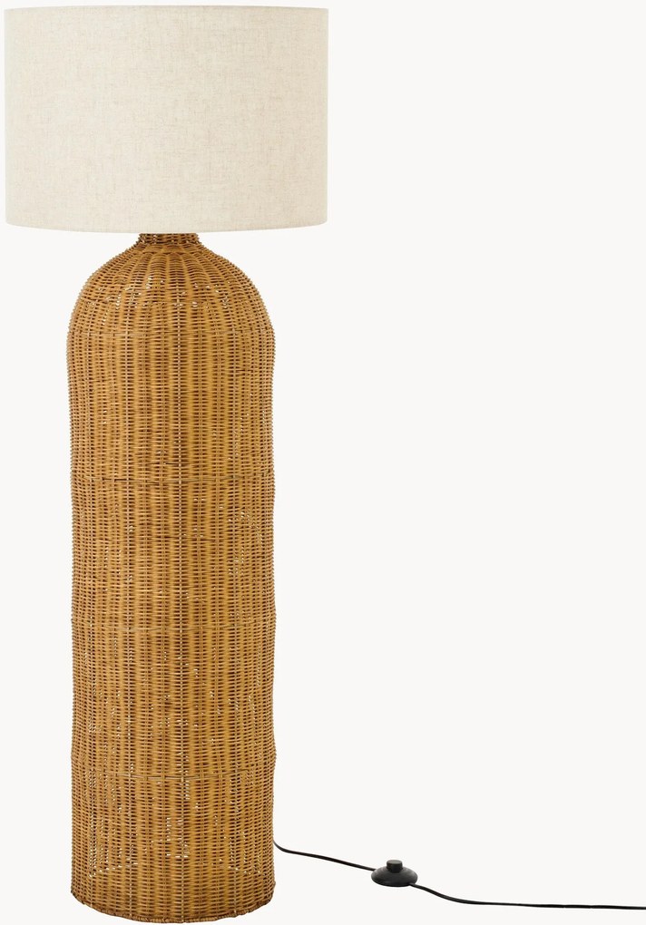 Lampada da terra in rattan Bella