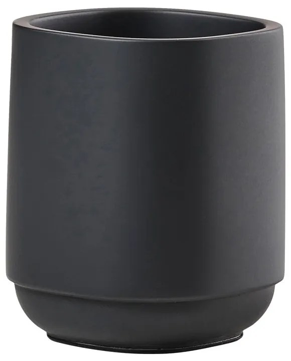 Tazza in cemento nero per spazzolini da denti Time - Zone