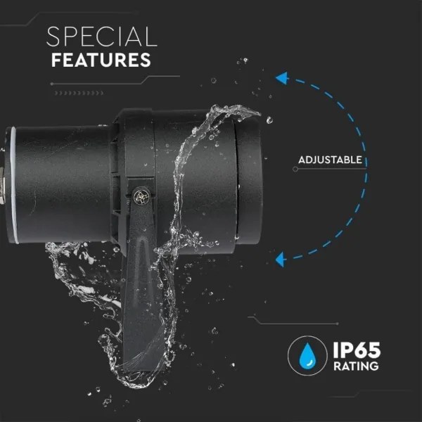 Lampada LED da esterno LED/12W/100-240V IP65 nero - vetro verde