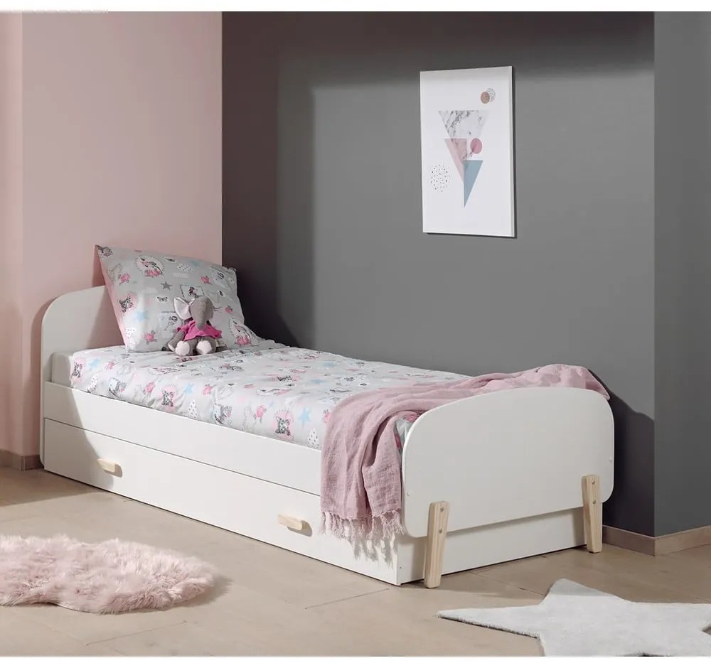 Letto bianco per bambini , 90 x 200 cm Kiddy - Vipack