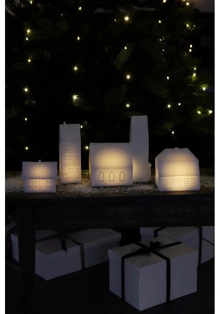 Decorazione luminosa bianca con alimentazione a batteria Copenhagen City Church – Sirius