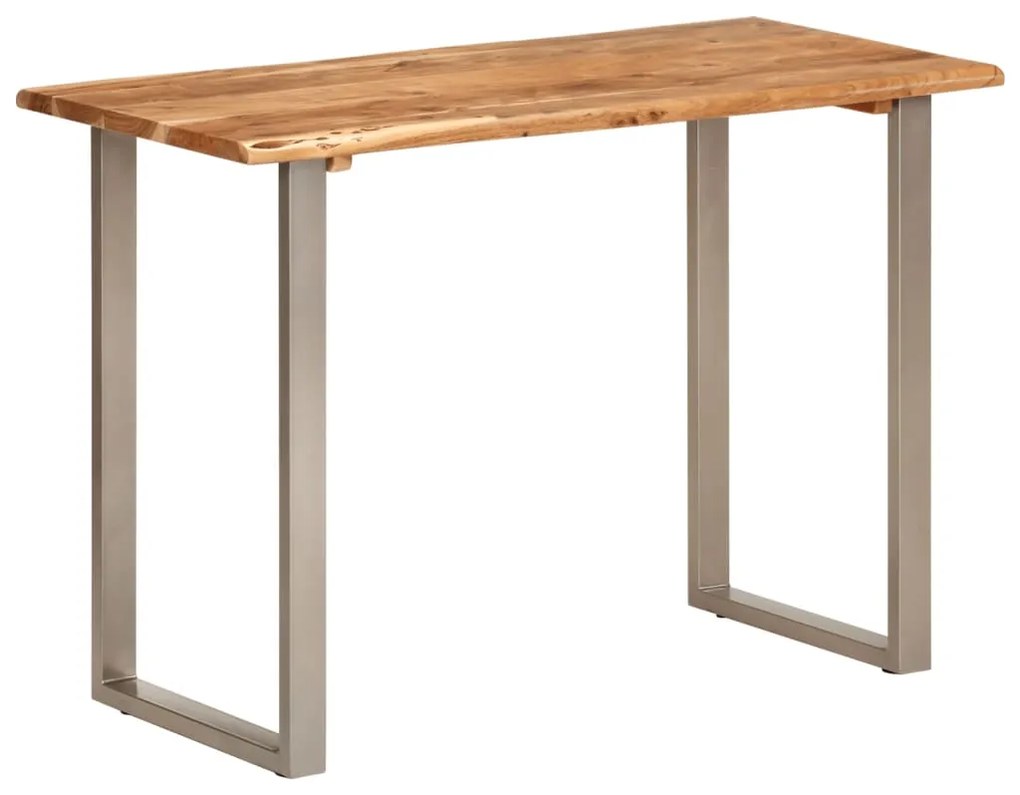 Tavolo da Pranzo 110x50x76 cm Legno Massello di Acacia