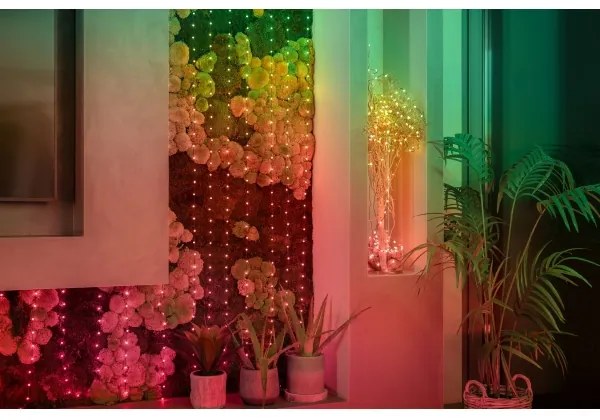 Twinkly TWKP100RGB-T - LED RGB Dimmerabile Catena natalizia 100xLED 8 m USB Wi-Fi