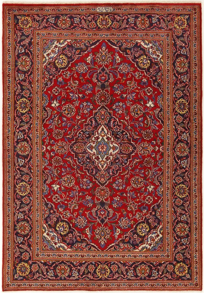Kashan Tappeto persiano 140 x 210 (Iran) Annodato A Mano