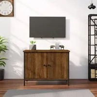 Mobile TV con Ante Rovere Marrone 60x35x45 cm Legno Multistratocod mxl 79055