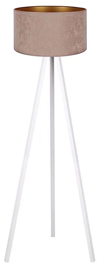 Brilagi - Lampada con piedistallo VELVET 1xE27/60W/230V bianco/beige