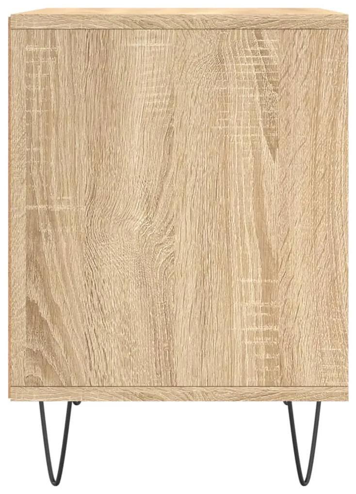 Comodino rovere sonoma 40x35x50 cm in legno multistrato