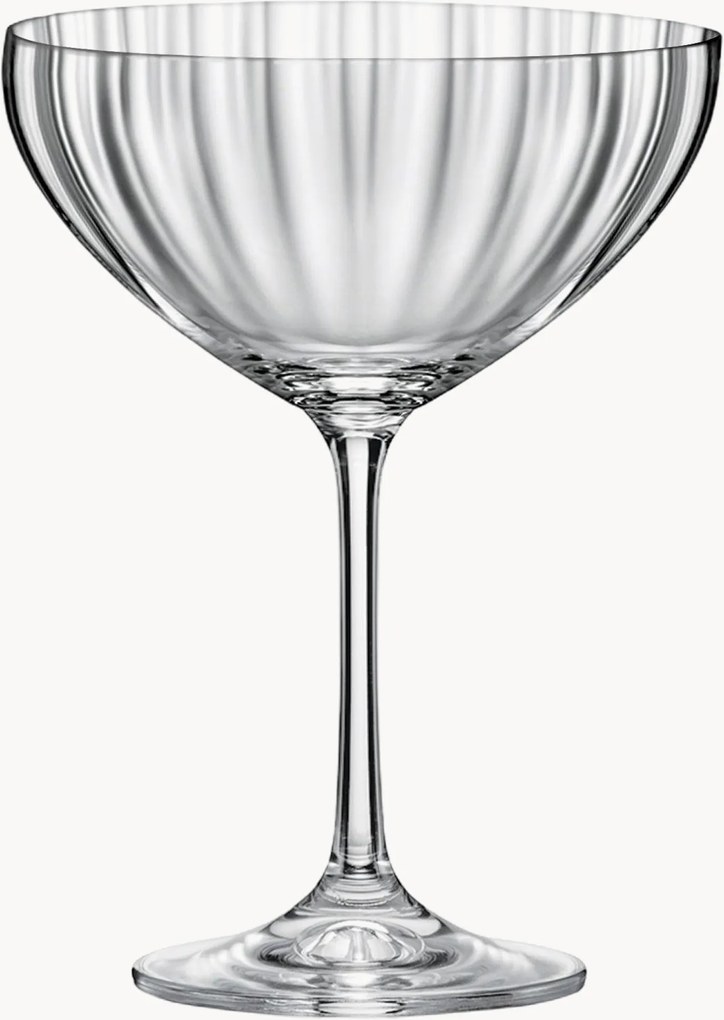 Set di 12 coppe da champagne in cristallo Optic