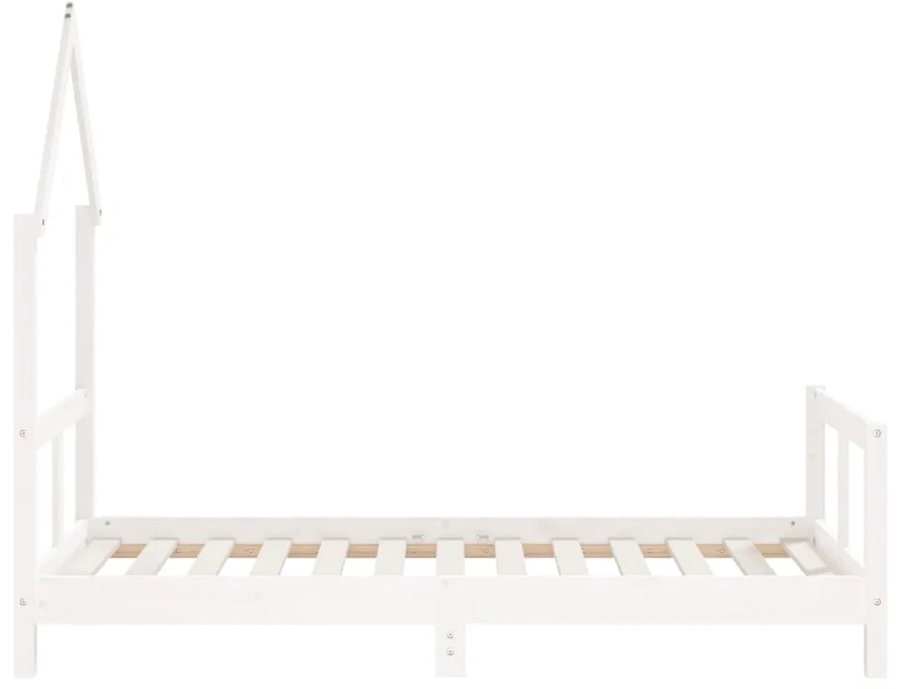 Giroletto per bambini bianco 80x160cm in legno massello di pino