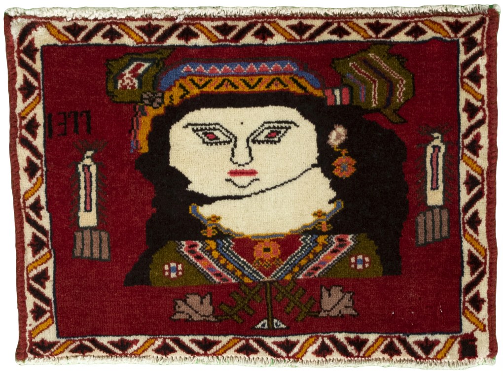Gabbeh Tappeto persiano 40 x 60 Rosso (Iran) Annodato A Mano