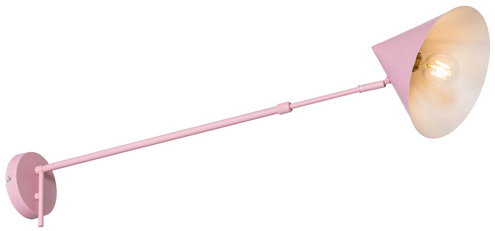 Applique da parete di design rosa regolabile - Triangolo