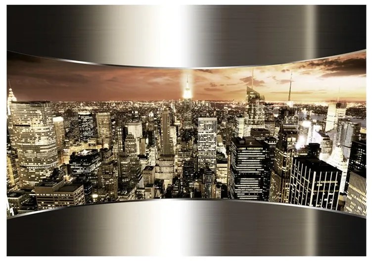 Fotomurale  Panorama of New York City  Colore Beige, Dimensioni e Misure 250x175