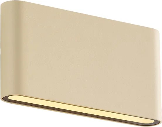 Lampada da parete moderna da esterno beige 17,5 cm con LED IP65 - Batt