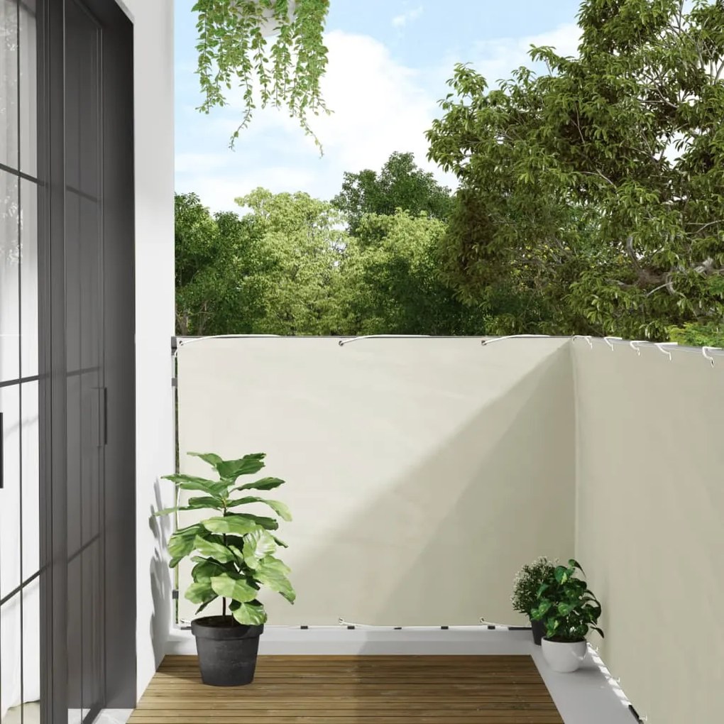 Paravento Da Balcone Bianco 400x120 Cm İn Pvc /