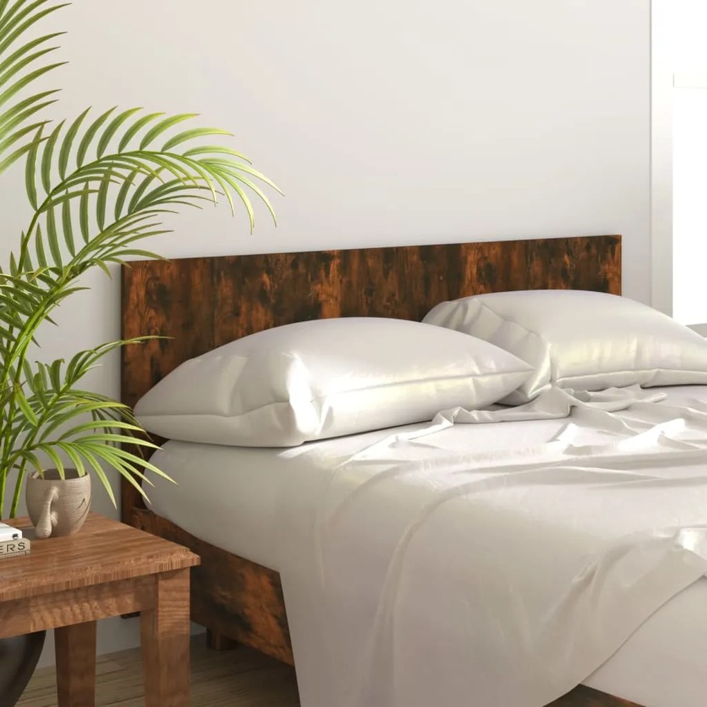 Testiera Letto Rovere Fumo 160x1,5x80 Cm İn Legno Multistrato /
