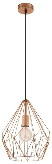 Eglo 49258 - Lampadario CARLTON 1xE27/60W/230V