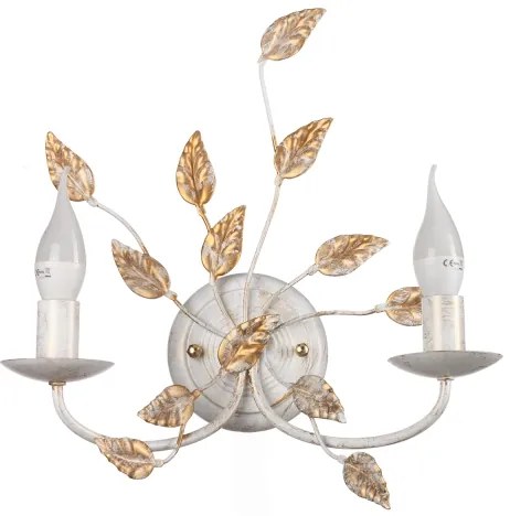 ONLI - Applique COLLANA 1xE14/6W/230V bianco/oro