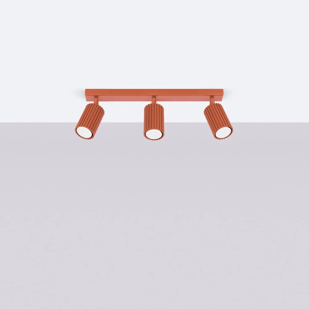 Faretto color mattone 6,5x45 cm Gleam – Sollux