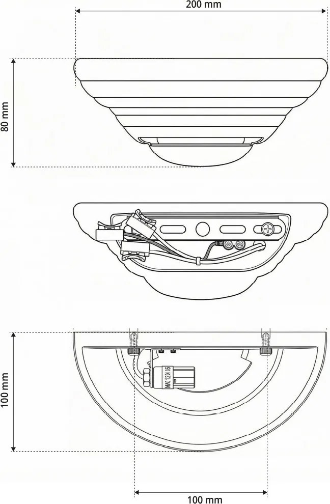 Applique da Parete G9 CONCHIGLIA in Gesso Pitturabile