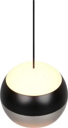Lampadario LED nero e argentato ø 15,5 cm Orbit – Trio Select