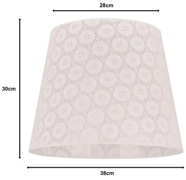 Duolla - Paralume per lampada da terra CLASSIC L E27 diametro 38 cm bianco