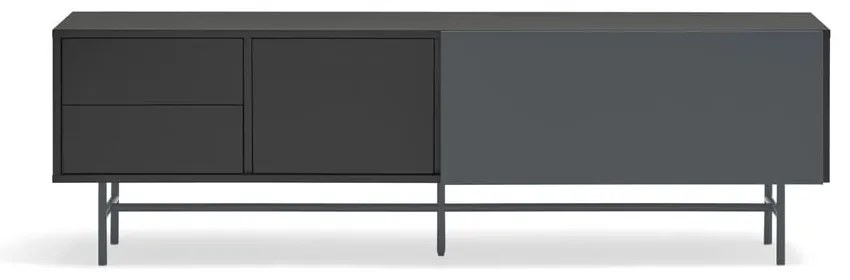 Tavolo TV nero-antracite 180x56 cm Nube - Teulat